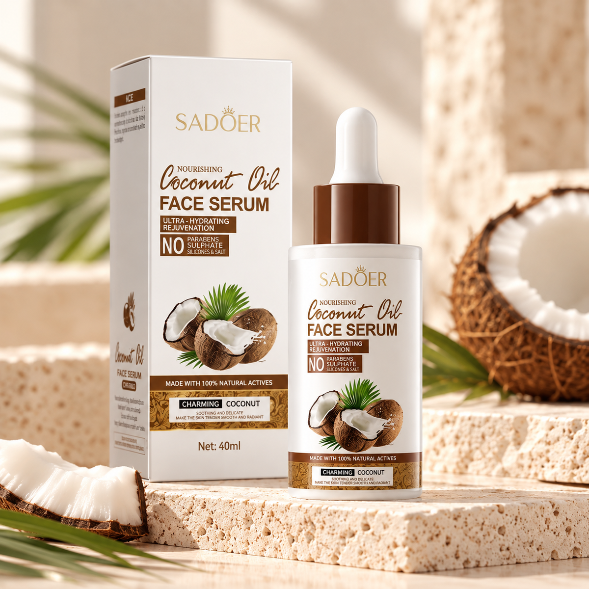 Serum Facial de Aceite de Coco Sadoer  - 40 ml